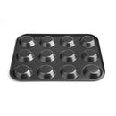 Vogue Carbon Steel Non-Stick Mini Muffin Tray 12 Cup GD013