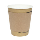 Fiesta Recyclable Corrugated Cup Sleeves for 225ml Cup (Pack of 1000) GD328