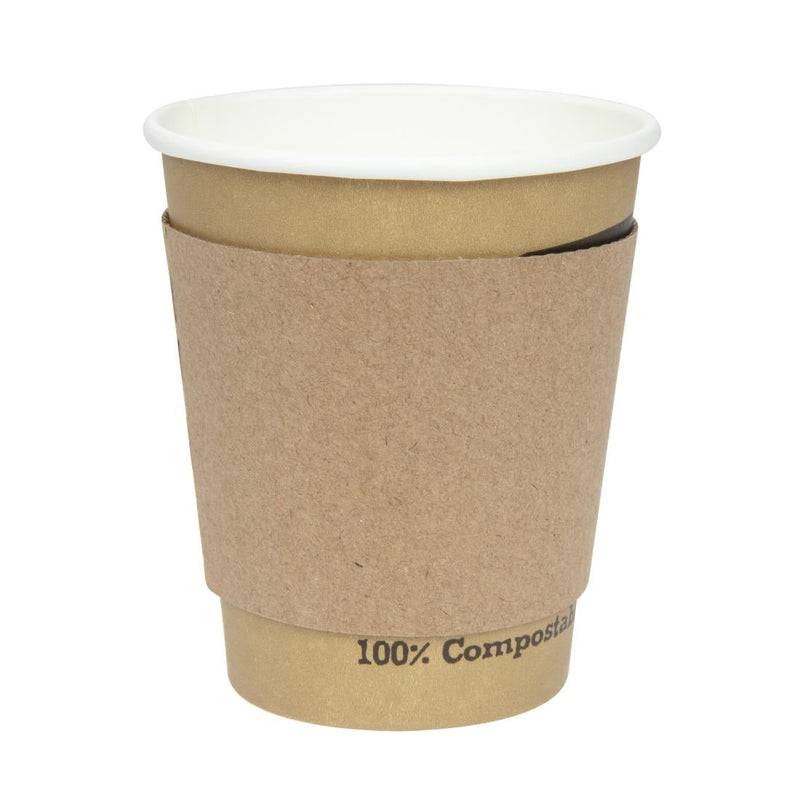 Fiesta Recyclable Corrugated Cup Sleeves for 225ml Cup (Pack of 1000) GD328