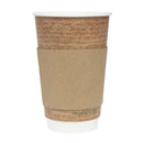 Fiesta Recyclable Corrugated Cup Sleeves for 350ml/455ml Cups (Pack of 1000) GD329