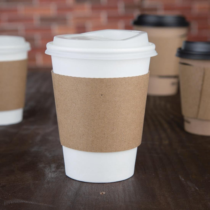 Fiesta Recyclable Corrugated Cup Sleeves for 350ml/455ml Cups (Pack of 1000) GD329