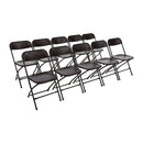 Bolero PP Folding Chairs Black (10 Pack) GD386