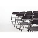 Bolero PP Folding Chairs Black (10 Pack) GD386
