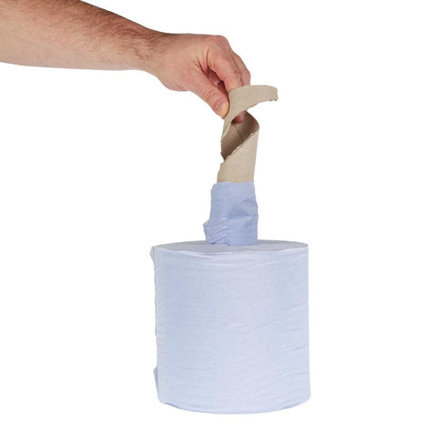 Jantex Blue Centrefeed Rolls 1-Ply (Pack of 6) GD833