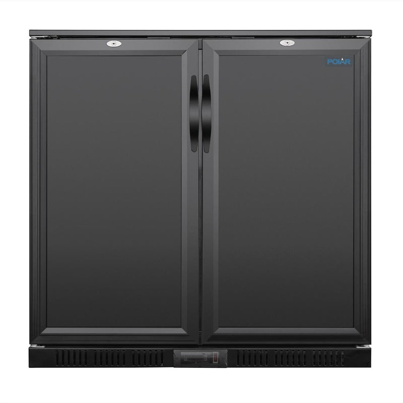 Polar G-series 850mm Double Door Back Bar Cooler Solid Door 198 Ltr GE998-A