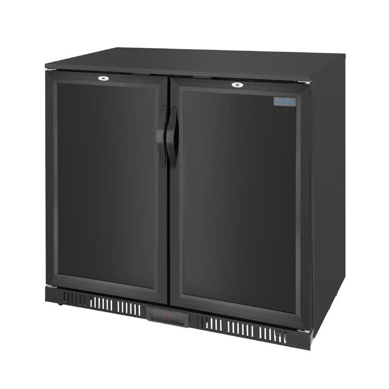 Polar G-series 850mm Double Door Back Bar Cooler Solid Door 198 Ltr GE998-A