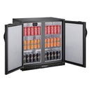 Polar G-series 850mm Double Door Back Bar Cooler Solid Door 198 Ltr GE998-A
