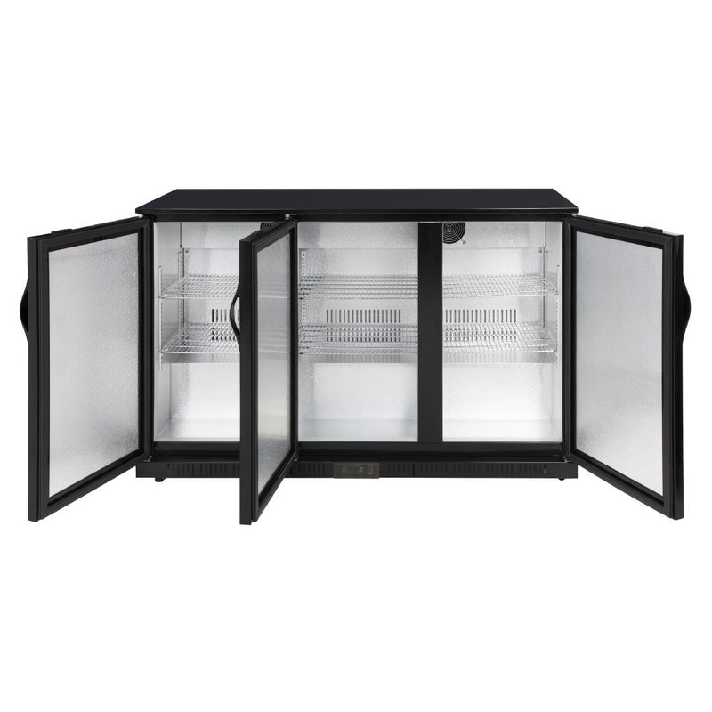 Polar G-series 850mm Triple Door Back Bar Cooler Solid Door 320 Ltr GE999-A