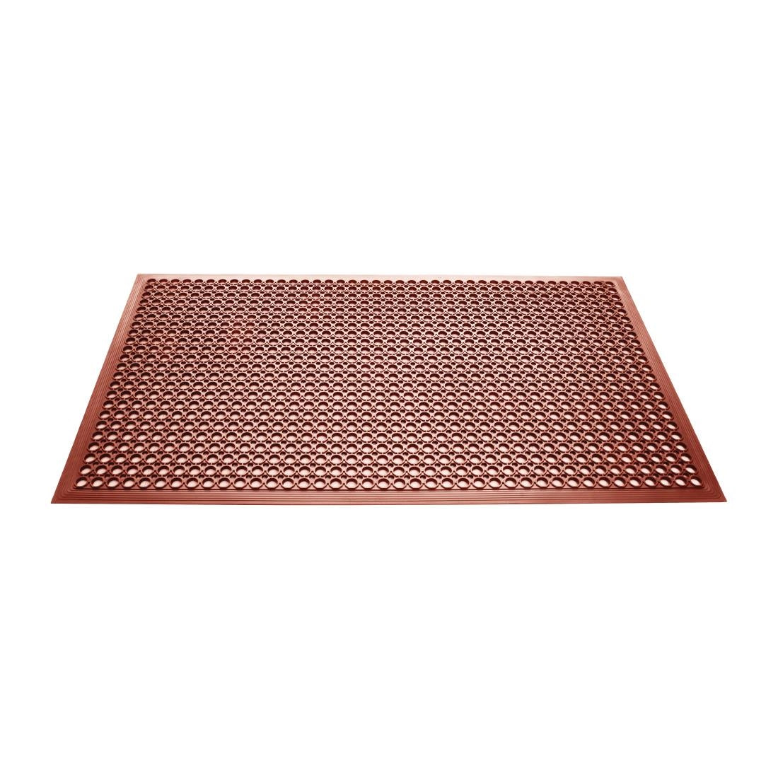 Jantex Rubber Grease-resistant Anti-Fatigue Mat Red - 1500 x 900mm GF017