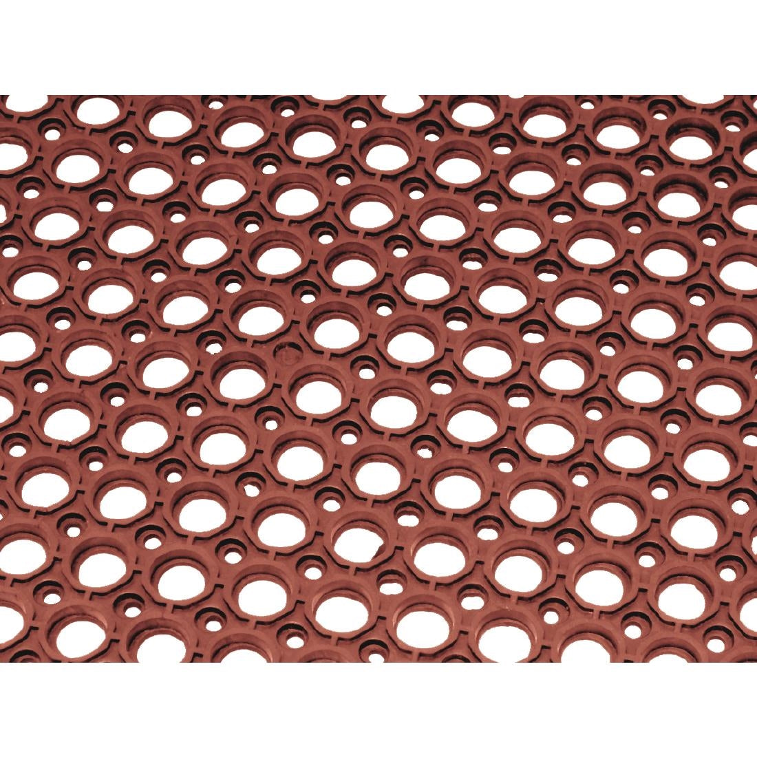 Jantex Rubber Grease-resistant Anti-Fatigue Mat Red - 1500 x 900mm GF017