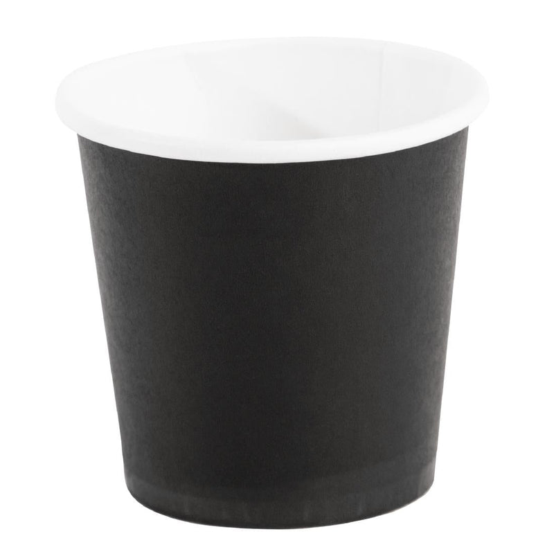 Fiesta Recyclable Espresso Takeaway Cups Black 114ml (Pack of 50) GF019