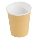 Fiesta Recyclable Takeaway Coffee Cups Single Wall Brown 225ml (Pack of 1000) GF030