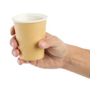 Fiesta Recyclable Takeaway Coffee Cups Single Wall Brown 225ml (Pack of 1000) GF030