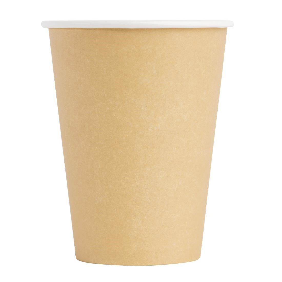 Fiesta Recyclable Takeaway Coffee Cups Single Wall Brown 340ml (Pack of 1000) GF032