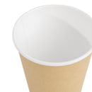 Fiesta Recyclable Takeaway Coffee Cups Single Wall Brown 340ml (Pack of 1000) GF032