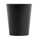 Fiesta Recyclable Takeaway Coffee Cups Single Wall Black 225ml (Pack of 1000) GF040