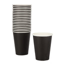 Fiesta Recyclable Takeaway Coffee Cups Single Wall Black 340ml (Pack of 1000) GF042