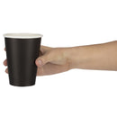 Fiesta Recyclable Takeaway Coffee Cups Single Wall Black 340ml (Pack of 50) GF043