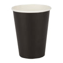 Fiesta Recyclable Takeaway Coffee Cups Single Wall Black 340ml (Pack of 50) GF043