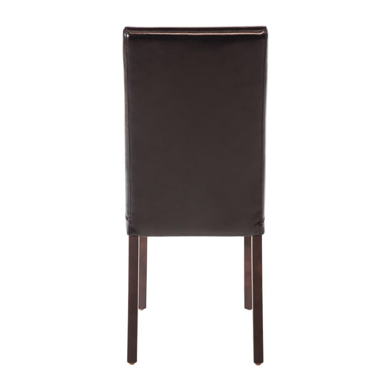 Bolero Faux Leather Dining Chairs Black GF954