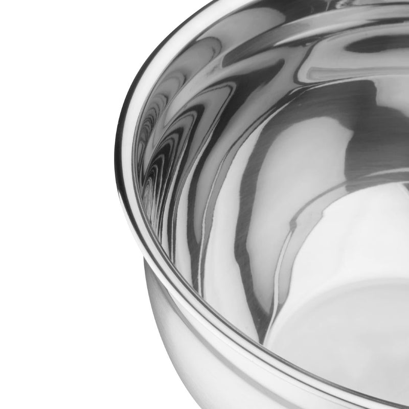 Vogue Stainless Steel Mixing Bowl with Silicone Base 5Ltr GG022