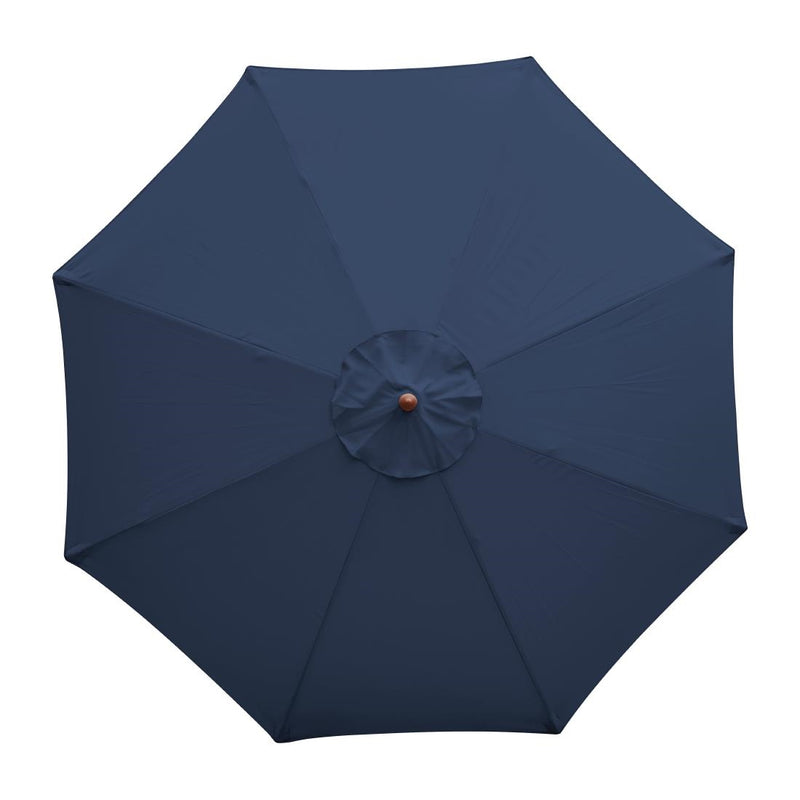 Bolero Round Outdoor Umbrella 2.5m Diameter Navy Blue GG496