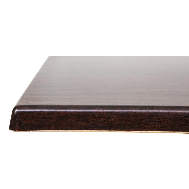 Bolero Square Table Top Dark Brown 600mm GG635