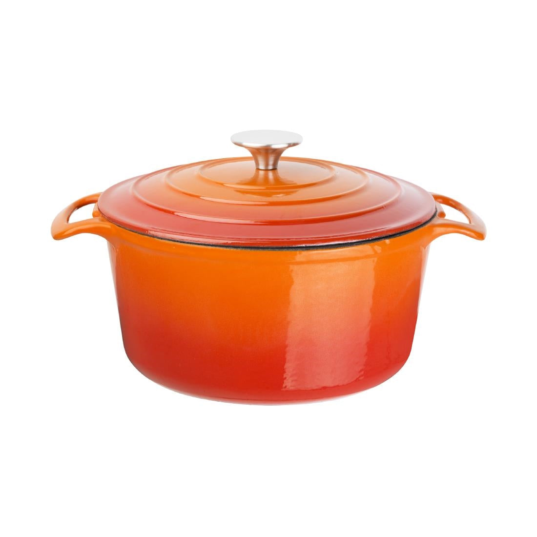 Vogue Orange Round Casserole Dish 4Ltr GH303