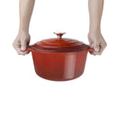 Vogue Red Round Casserole Dish 4Ltr GH305