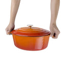 Vogue Orange Oval Casserole Dish 6Ltr GH312