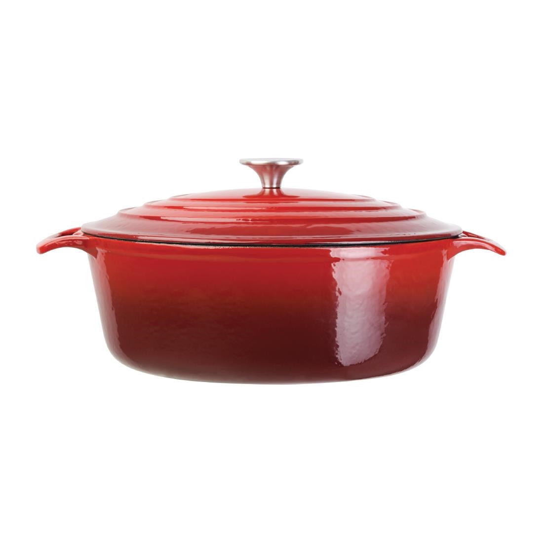 Vogue Red Oval Casserole Dish 6Ltr GH314