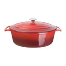 Vogue Red Oval Casserole Dish 6Ltr GH314