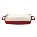Vogue Red Rectangular Cast Iron Dish 1.8Ltr GH319