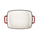 Vogue Red Rectangular Cast Iron Dish 1.8Ltr GH319