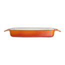 Vogue Orange Rectangular Cast Iron Dish 1.8Ltr GH321