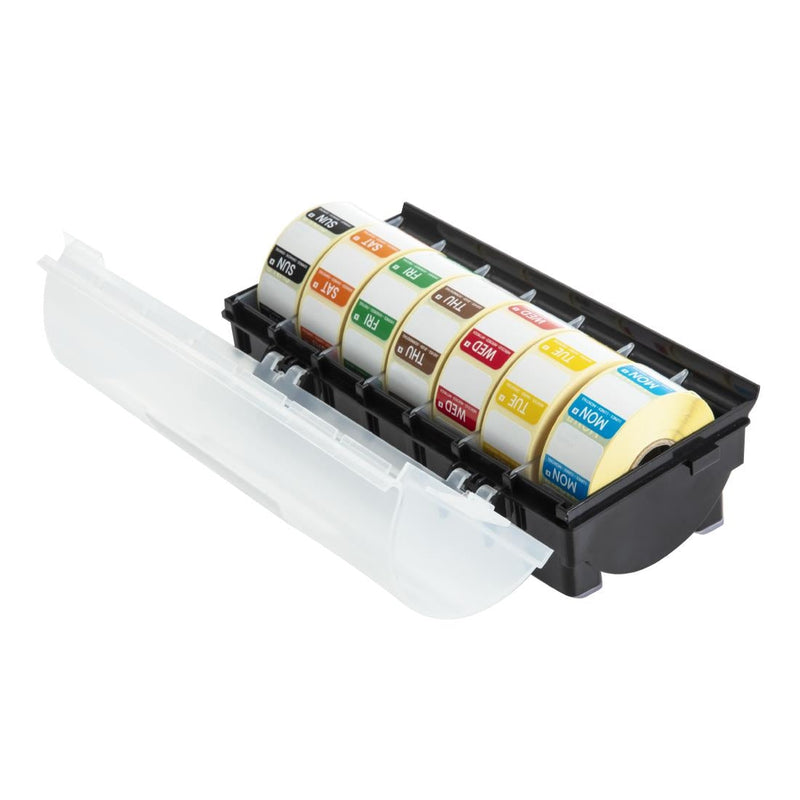 Vogue Removable Colour Coded Food Labels with 1" Dispenser GH473