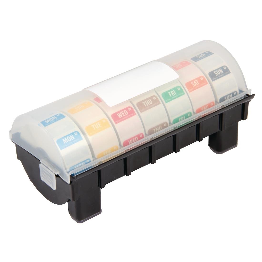 Vogue Dissolvable Colour Coded Food Labels Starter Kit with 1" Dispenser GH474