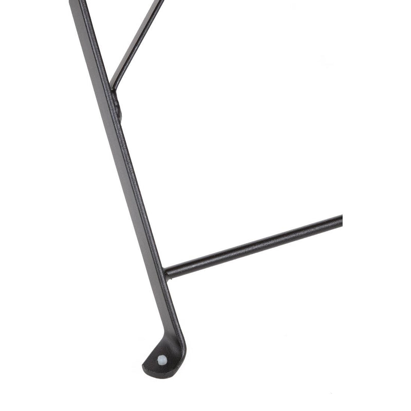 Bolero Black Pavement Style Steel Folding Chairs (Pack of 2) GH553
