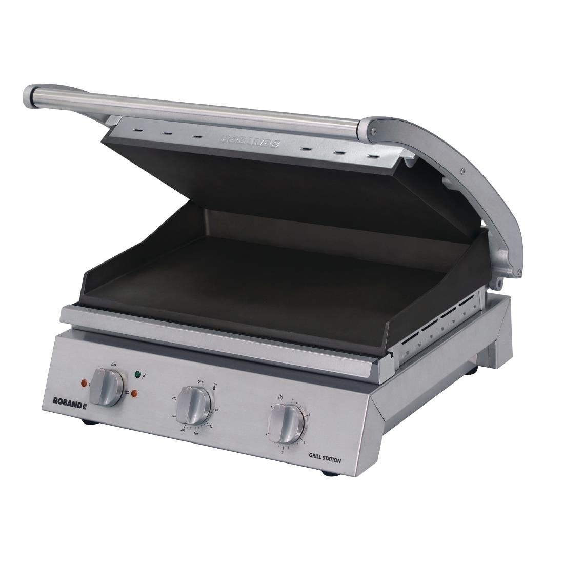 Roband 8 Slice Grill Station Smooth Plates 2990w Non-Stick GSA815ST JD575