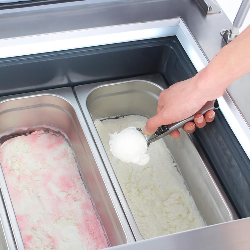 Polar G-Series Countertop Scoop Freezer - 4 x Napoli Pans GK068-A