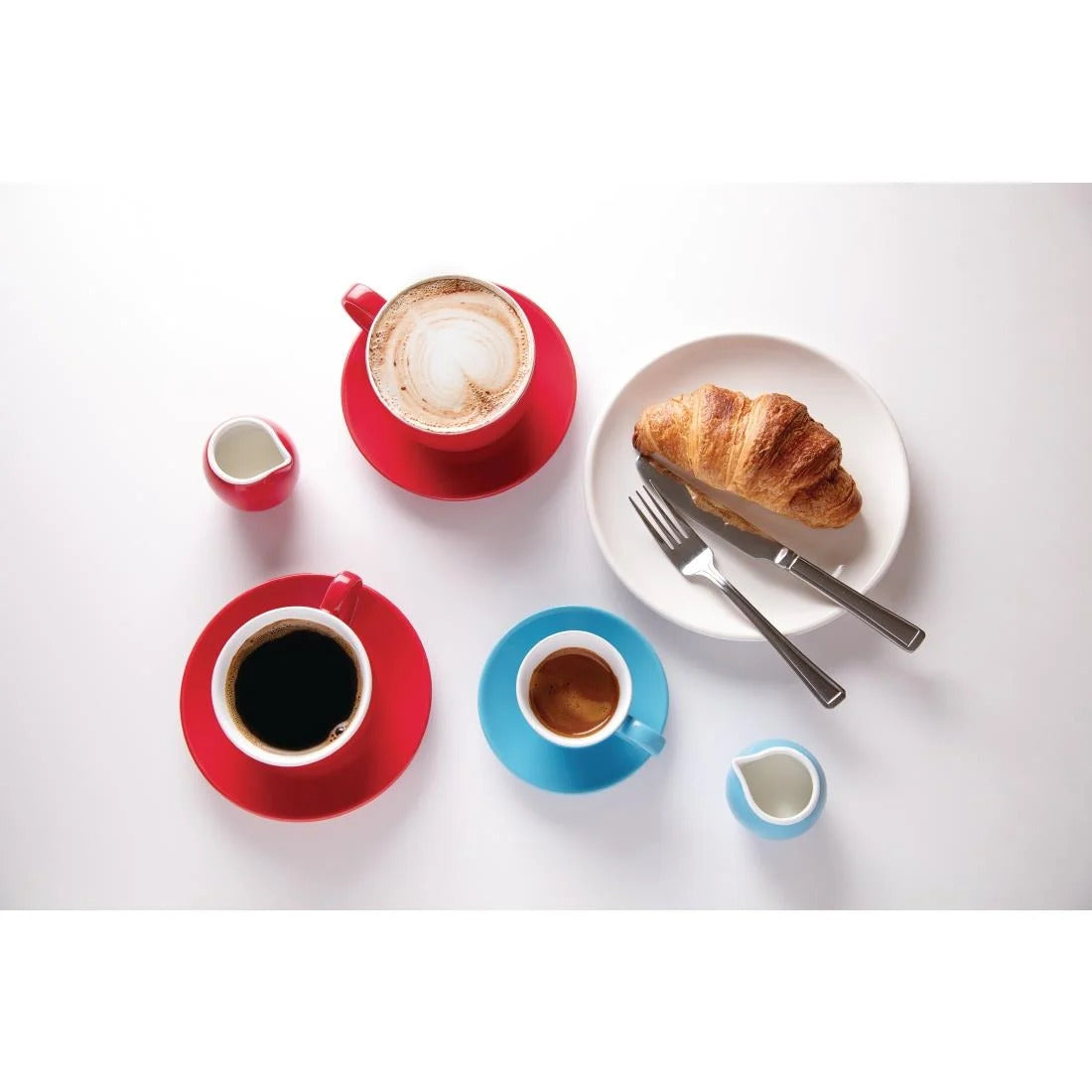 Olympia Cafe Espresso Cup Blue - 100ml (Box 12) HC402
