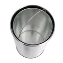 Bolero Stainless Steel Open Lid Bullet Bin Silver 40 Litre GK972