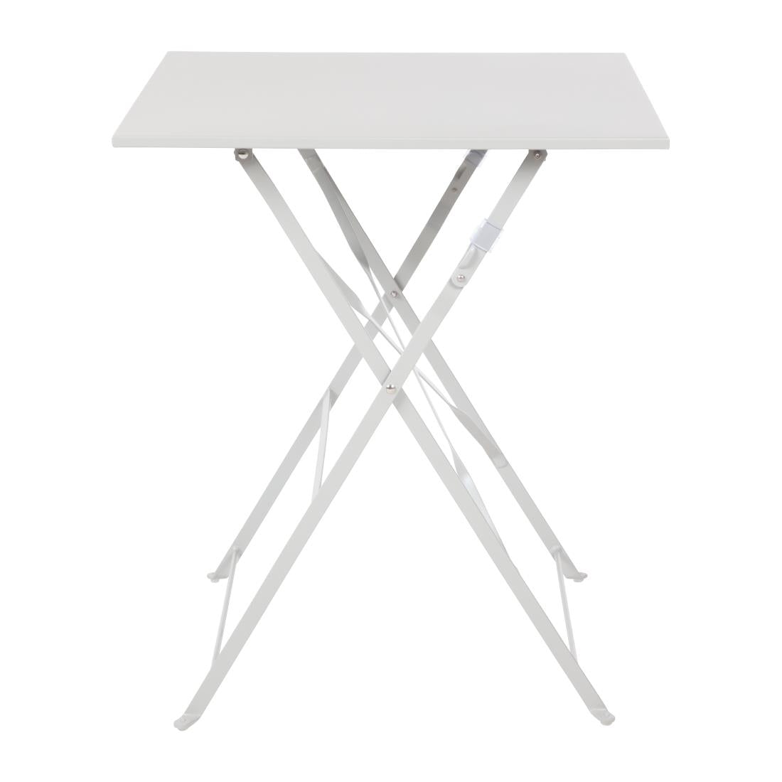 Bolero Grey Square Pavement Style Steel Table GK988