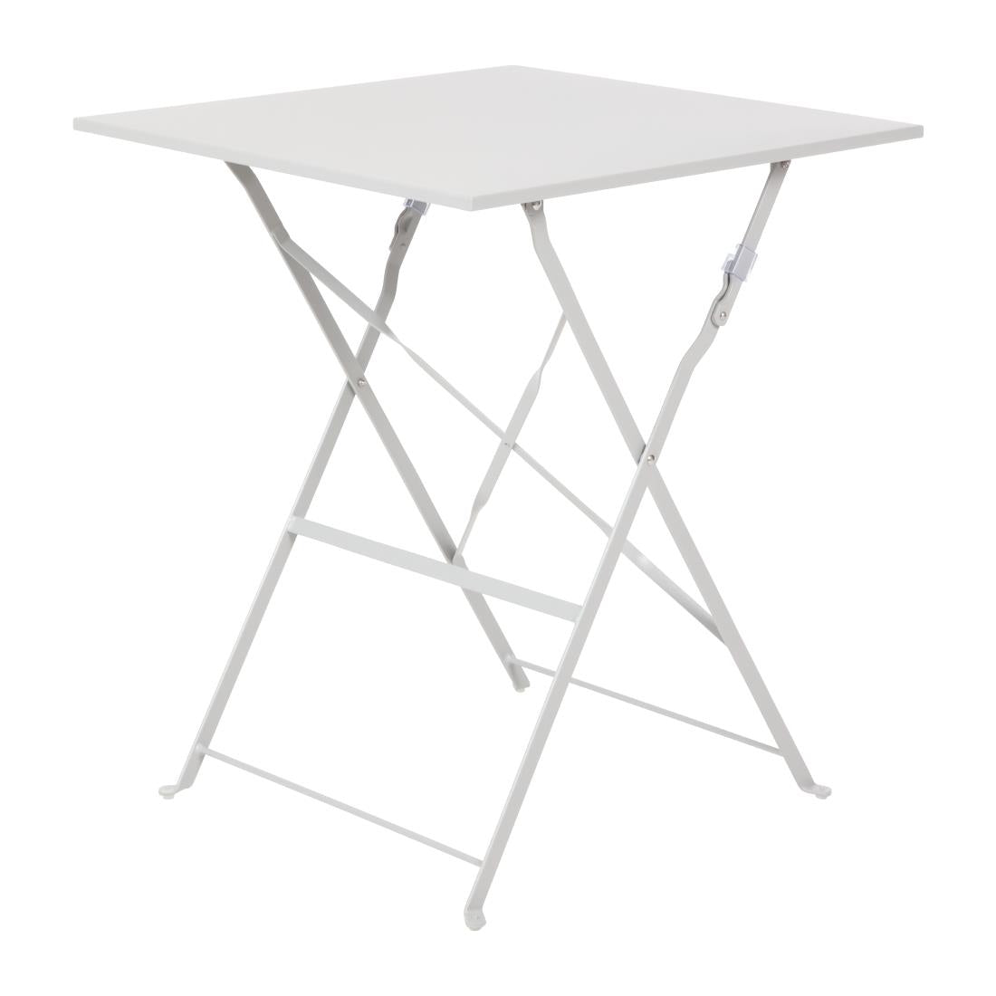 Bolero Grey Square Pavement Style Steel Table GK988