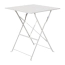 Bolero Grey Square Pavement Style Steel Table GK988
