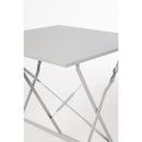 Bolero Grey Square Pavement Style Steel Table GK988