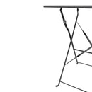 Bolero Black Square Pavement Style Steel Table GK989