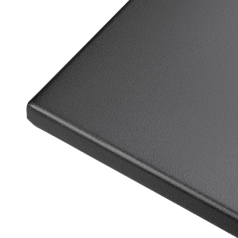 Bolero Black Square Pavement Style Steel Table GK989