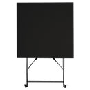 Bolero Black Square Pavement Style Steel Table GK989