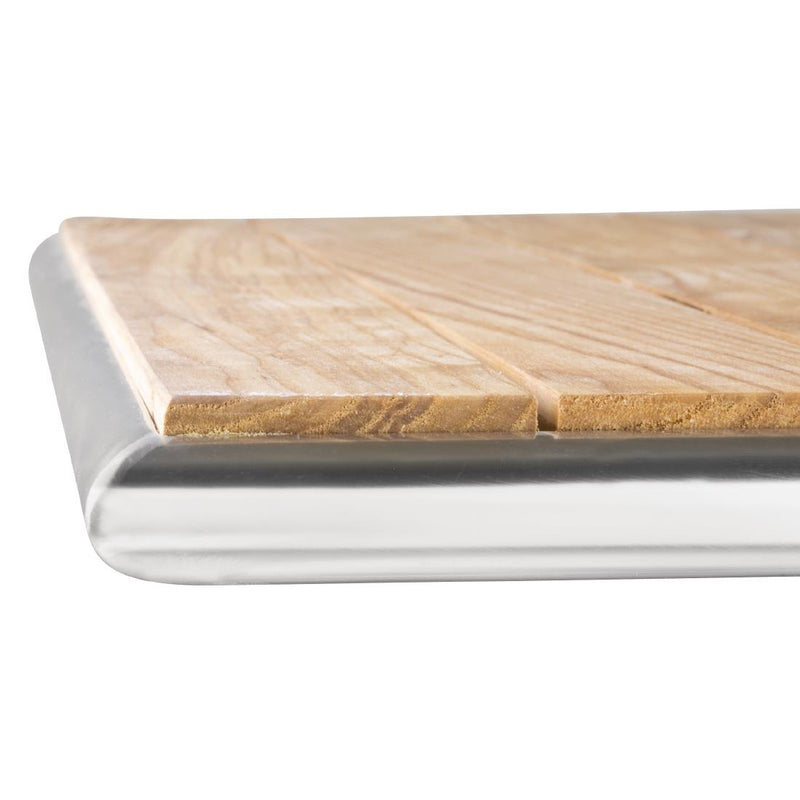 Bolero Ash Flip Top Square Bistro Table 600mm GK991
